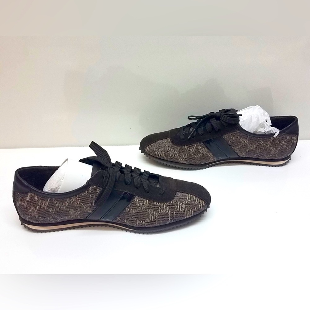 COACH IVY SiGNATURE SNEAKER SHOES Sz 9M  New in box. Black/Brown